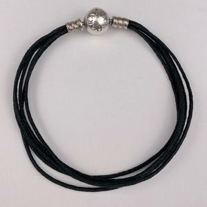 Pandora Black Multi-Strand Cord Bracelet